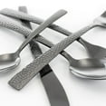 thumbnail image 4 of MegaChef Baily 20 Piece Flatware Utensil Set, Stainless Steel Silverware Metal Service for 4 in Black, 4 of 6