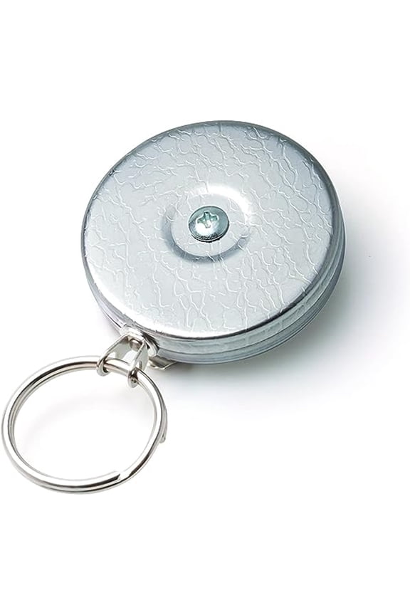 Retractable Keychain with Belt Clip and Split Ring-48" Stainless Steel Cable (8 oz. Load)