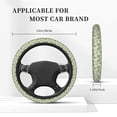 thumbnail image 5 of Haiem Green Snake Print Steering Wheel Cover 15 Inches for Women Men, Neoprene Anti-Slip Cute Car Steering Wheel Grip Wrap Car Accessories Protective Case Cover for Vehicle Truck SUV, 5 of 8
