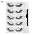 thumbnail image 1 of HEVIRGO 5Pairs/Set Outil de Maquillage de Faux Cils Réutilisables à Long Terme d'Utilisation Naturelle Désordonné Faux Cils pour Fille, 1 of 10