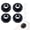 D, variant on 360° Swivel Furniture Casters – 4-Pack Heavy Duty ABS & Steel Wheels, 165lbs Load Capacity per Caster, Screw-On & Adhesive Installation for Sofas, Bookshelves & Cabinets