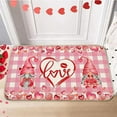 thumbnail image 4 of Non-Slip Welcome Doormat with Heart Pattern for Front Door Entryway, Polyester Indoor Outdoor Rug for Valentine's Day Home Holiday Decor(A), 4 of 8