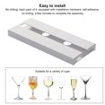 thumbnail image 2 of Portavasos Creativo Al Revés para Copa Vino Portavasos Portavasos Al Revés para El Gabinete Vino Bar Portavasos Sin Perforaciones Blanco (paquete Individual) (blanco Individual), 2 of 9