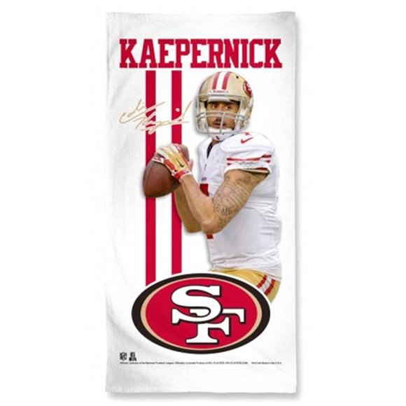 Serviette San Francisco 49ers 30x60 Style Plage Design Colin Kaepernick