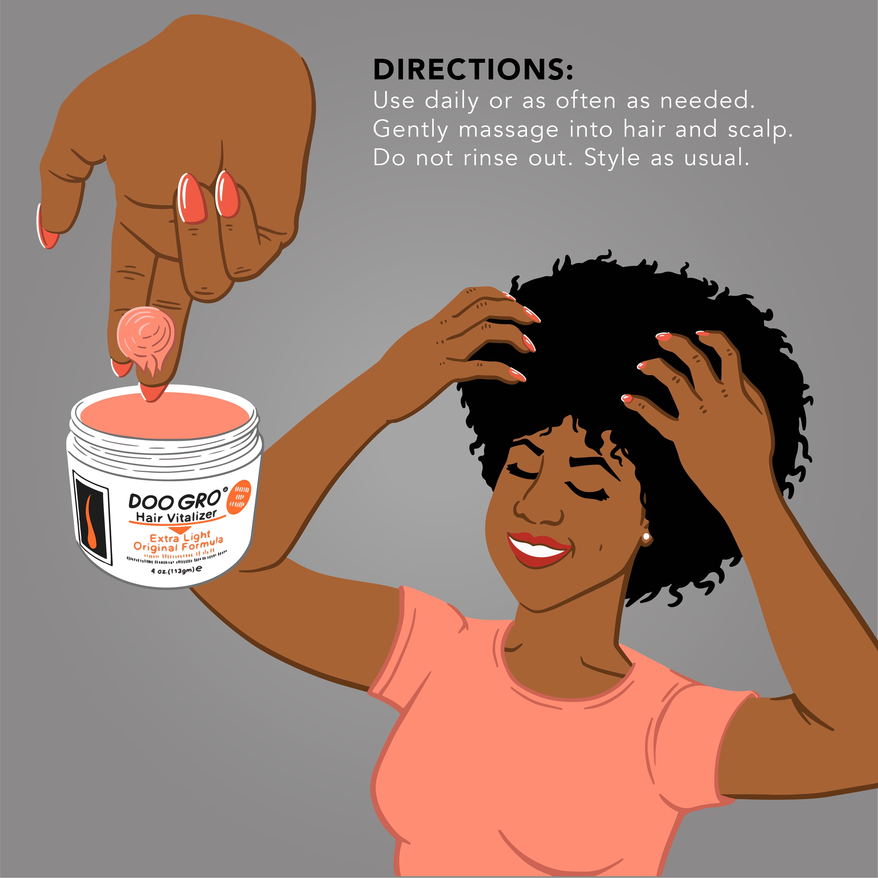Doo Gro Extra Light Original Formula Hair Vitalizer Walmart Com Walmart Com