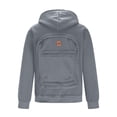 thumbnail image 5 of Backpack Hoodie for Men Cute Travel Hoodies Zip Up Long Sleeve Hooded Sweatshirt Fashion Casual Camp Outfits with Pockets, 5 of 6