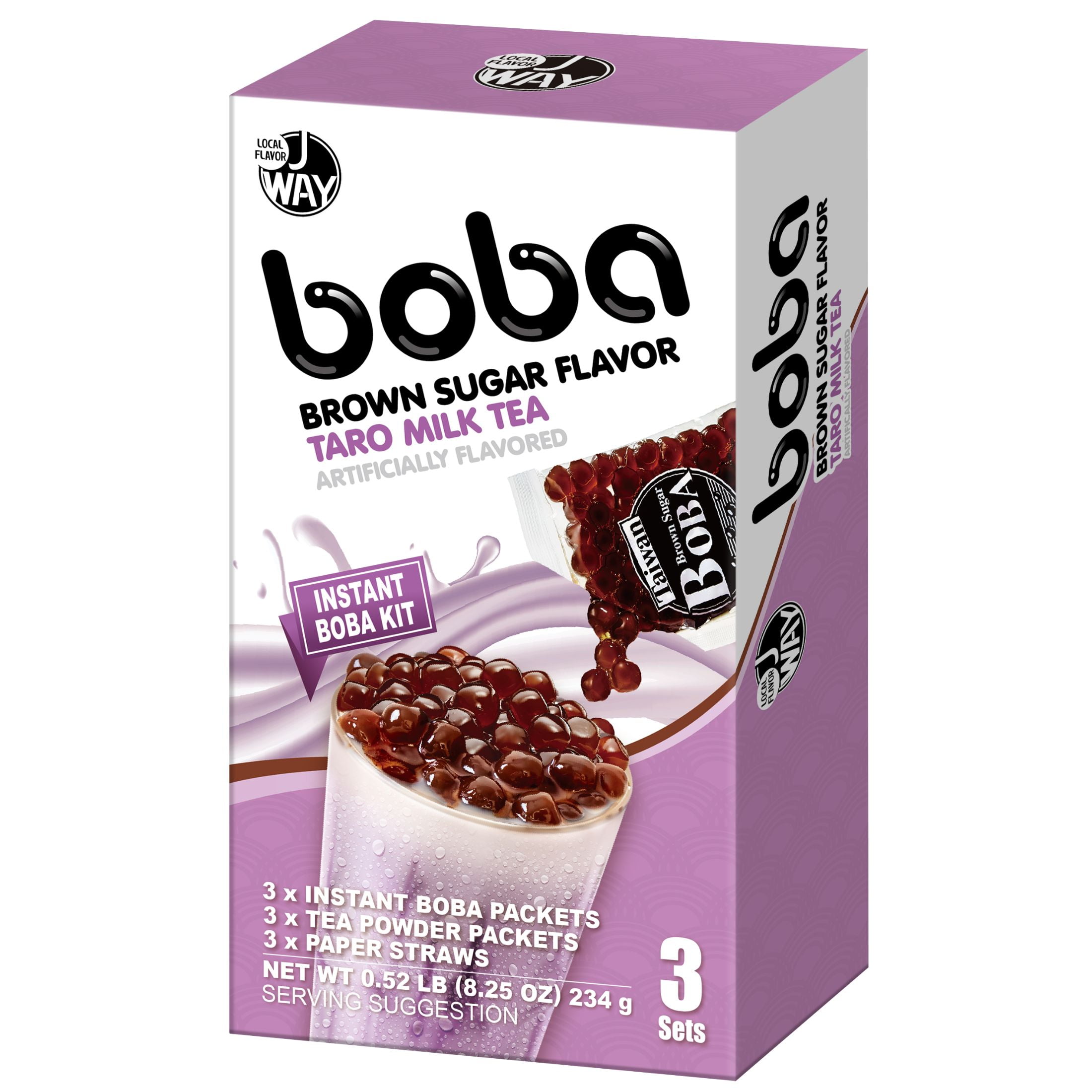 Tokimeki Taro Bobo Bubble Tea Kit 3-pack 255g