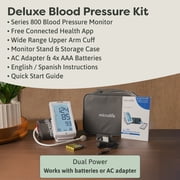 Microlife Series 800 Bluetooth Upper Arm Blood Pressure Monitor, Touchscreen, 2 Users, Health App