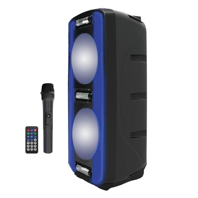 Max Power Led MPD0808L 2 x 8 in. Portable Multimedia Speaker System