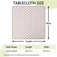 thumbnail image 2 of Red and Yellow Christmas Pattern Square Fitted Tablecloth with Elastic Edge,Square Table Cover,Washable Elastic Table Cover for Home Kitchen Party Decor 36"x36", 2 of 6