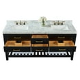 thumbnail image 4 of Ancerre Designs Elizabeth 72" Wood Bathroom Vanity Set in Black Onyx, 4 of 6