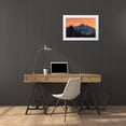 thumbnail image 3 of The Yellowstone Collection 32x23 White Modern Wood Framed Museum Art Print Titled - Winter Solstice Sunset over Dome Mountain, Yellowstone National Park, 3 of 4