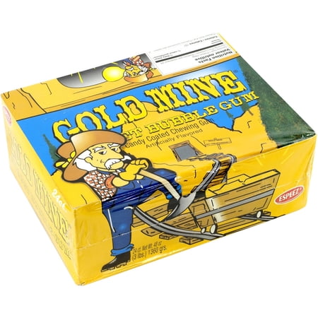 Espeez Gold Mine Nugget Bubble Gum, 24 count, 3 lbs