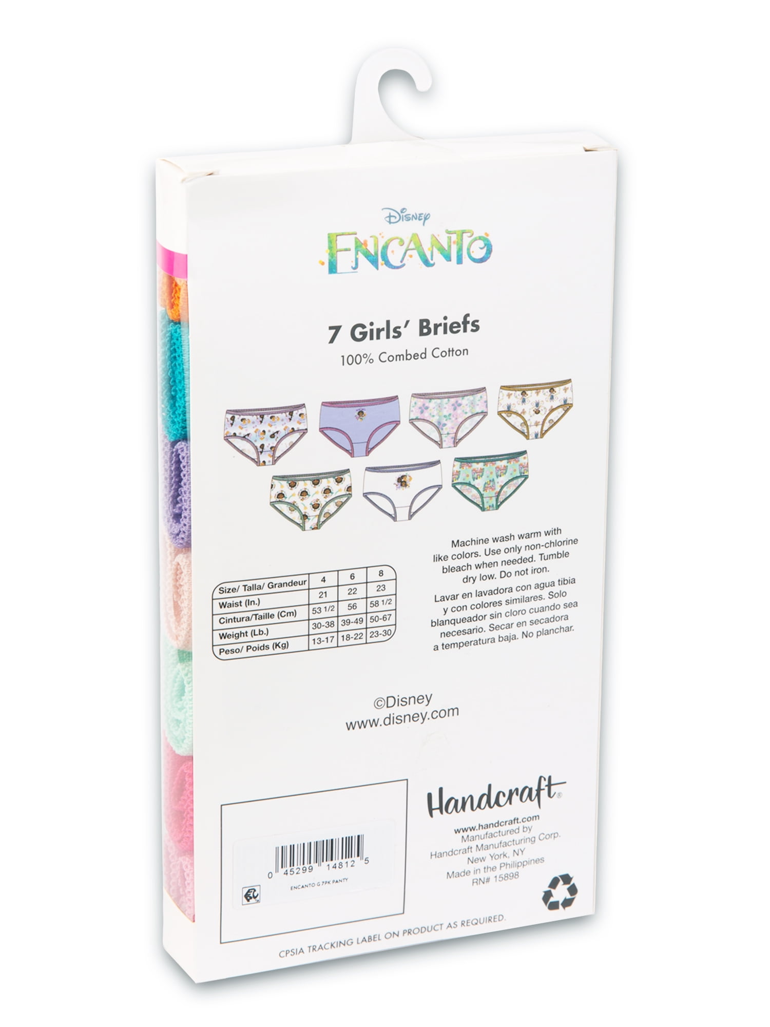 Disney Encanto Girls 7pk Underwear Size 8 for sale online