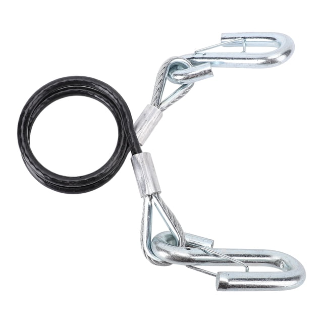 Trailer Safety Towing Cables 27.6in Maximum Extension Length Spring Towing Rope For RV with Snap Hook Safety Latches For Towing Bar 3500 Lbs Load Capacity