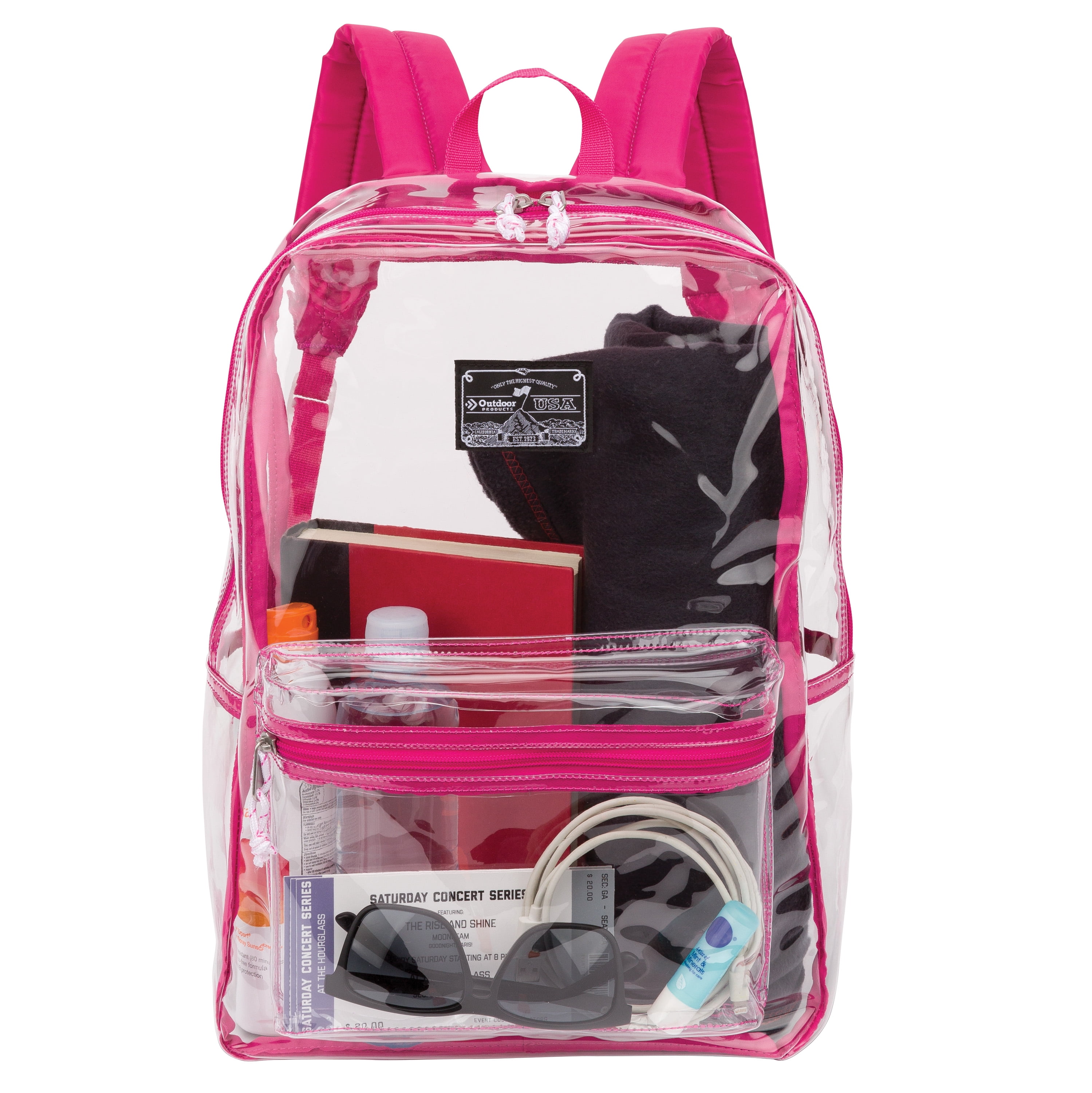 Outdoor Products 27 L Multi-Purpose Backpack, School Bag, Pink, Unisex, Adult, Teen, Polyester