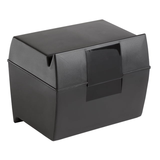 Caja de tarjetas Oxford Plastic 500, capacidad de 5 x 8 pulgadas