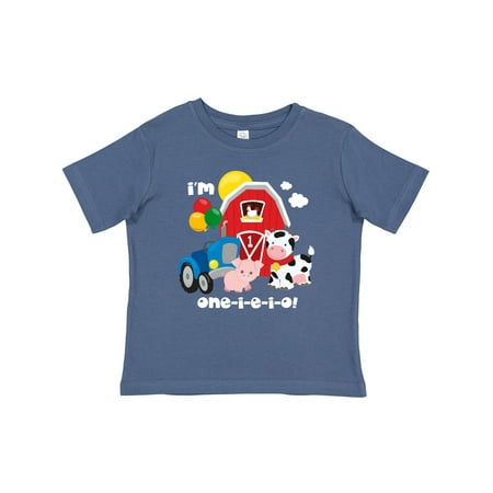 

Inktastic ONE-I-E-I-O 1st Birthday Gift Baby Boy or Baby Girl T-Shirt