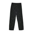 thumbnail image 4 of Kdxio Black Glitter Print Men's Sleep Pajama Pant Lounge Pants with Pockets, 4 of 8