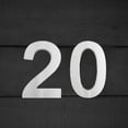 thumbnail image 5 of MSH Modern Stainless Hardware 6 Inch Stainless Steel House Number 0, 5 of 5