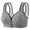 #38Black, variant on Byworldtasic Womens Plus Size Gingham Front Button Wireless Bra Wide Shoulder Strap Easy‑On Comfort Bralette