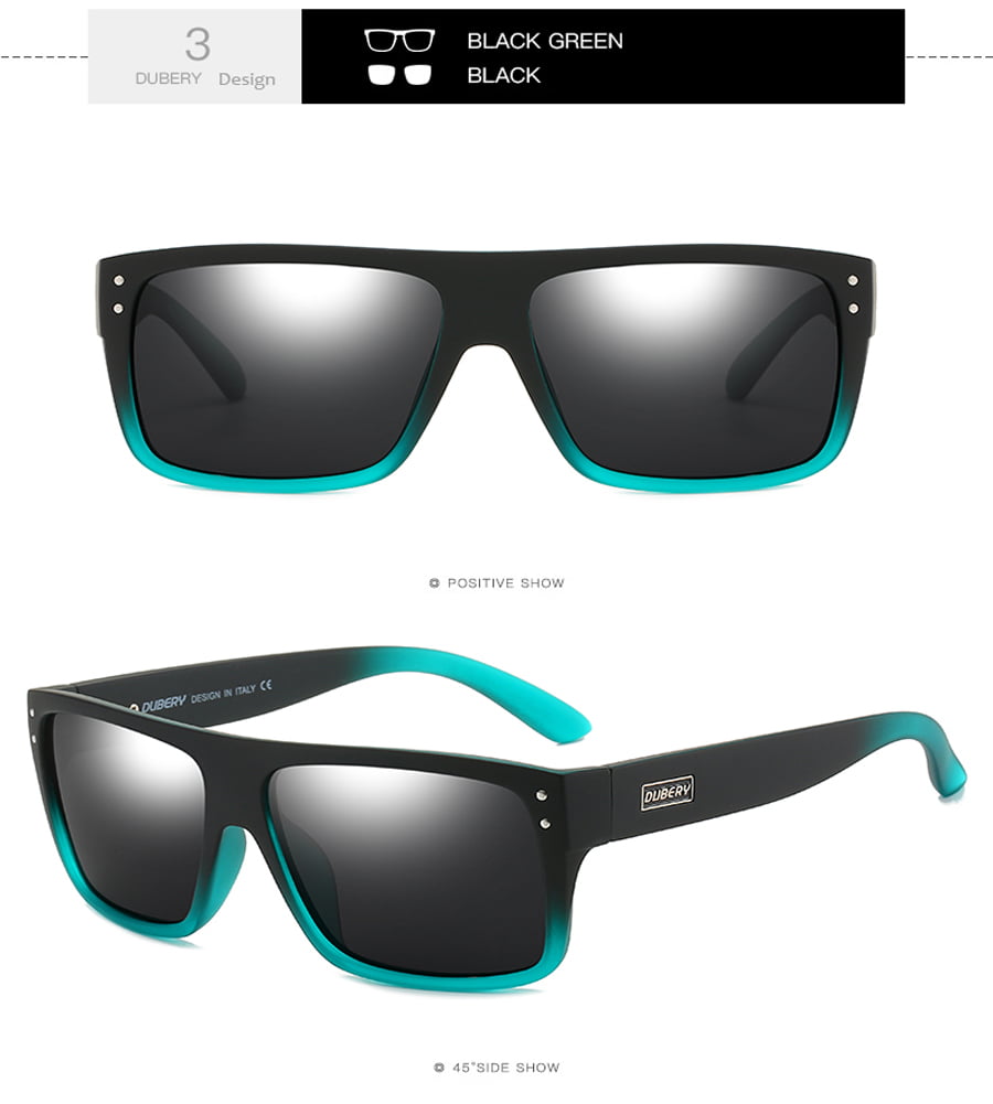 DUBERY Men Polarized Sunglasses Outdoor Riding Driving Fishing Glasses Eyewear 