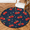 Multicolour 4, variant on CURLYOOT Round Rug 3ft Black Steam Train Area Rug, Washable Circle Mat Non Slip Floor Carpet Mat, Soft Indoor Rugs for Entryway Living Room Dining Room Bedroom