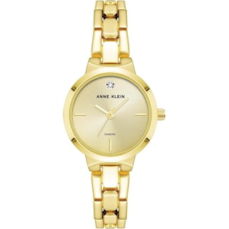 Anne Klein Diamond Mother of Pearl Womens Watch Gold Tone Cable Bracelet Anne Klein Womens Mother of Pearl Watch - Gold Tone Bracelet  main image 2