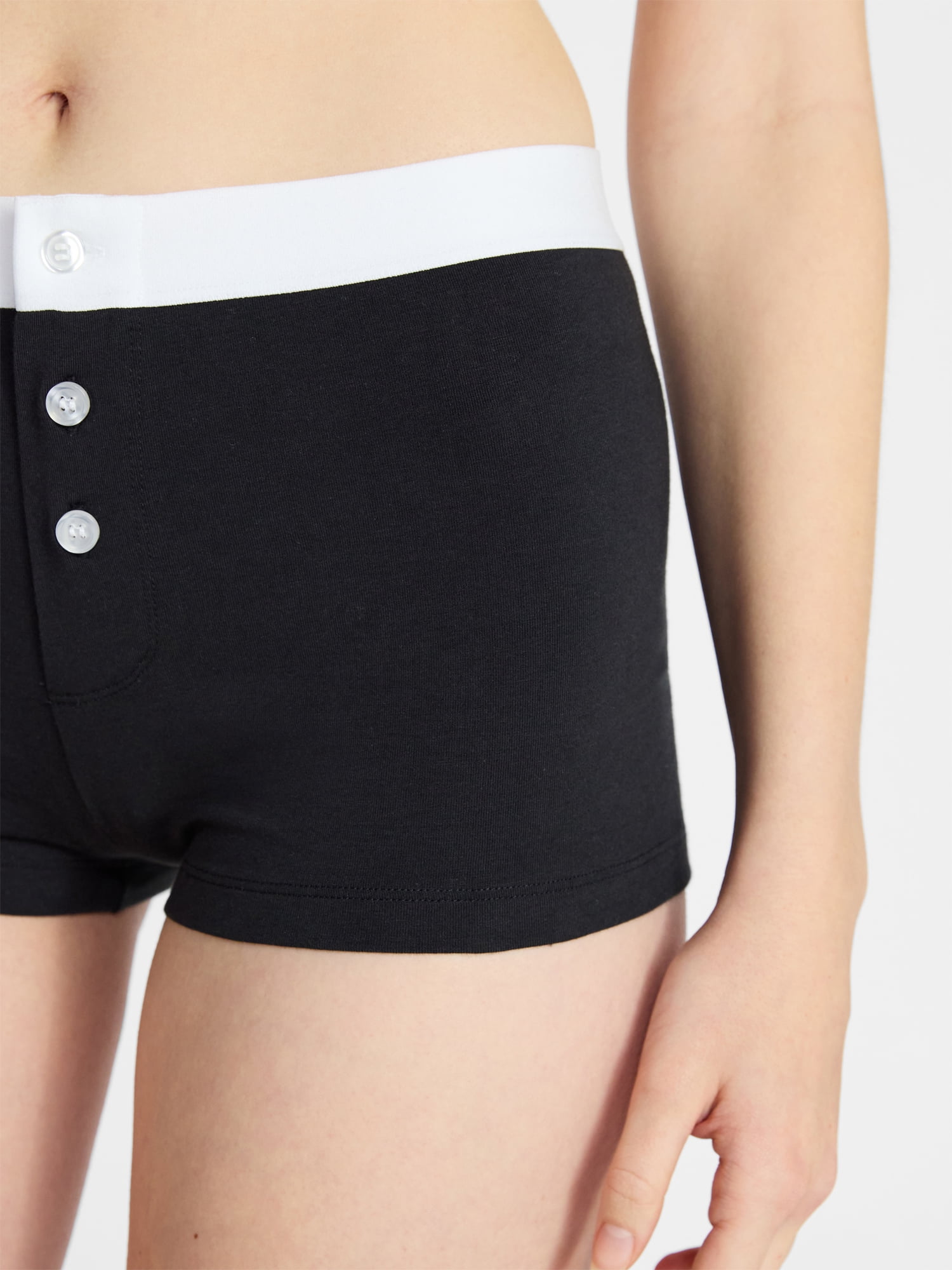 No Boundaries Women's Cotton Jersey Boyshort Panties, Sizes XS-XXXL