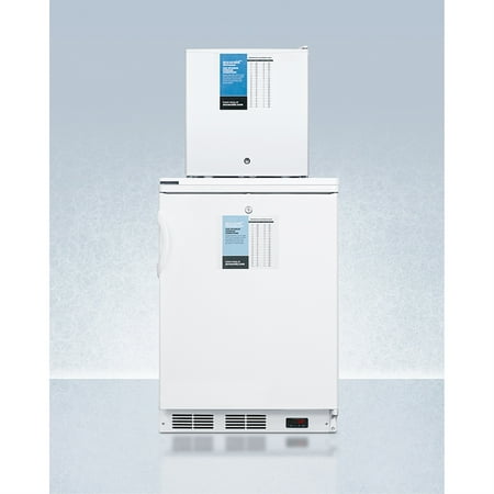 FF7LWPRO auto defrost all-refrigerator with digital controls and compact manual defrost FS24LPRO all-freezer with stacking rack  both with factory-installed probe holes