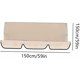 thumbnail image 5 of Funda de cojín para columpio, funda de cojín para columpio, resistente a los rayos UV, impermeable, funda protectora para asiento, color beige, fundas para muebles de jardín, 5 of 5