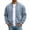 Light Blue, variant on CCRFTGI Full Zip Bomber Jackets for Men Casual Midweight Long Sleeve Jacket Fall Outerwear Coat Light Gray L