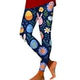 thumbnail image 4 of Rovga Leggings For Women High Waist Yoga Easter Day Bunny Prints Tights Compression Yoga Running Fitness High Waist Pants Pants Trend Daily Wear Dark Blue Xxl, 4 of 7