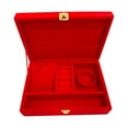 thumbnail image 3 of Jewelry Display Box Gift Box Bracelet Red Velvet Earrings Necklace Storage Case, 3 of 9