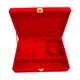 thumbnail image 3 of Caja de regalo Yuyangstore organizador de joyas terciopelo rojo joyero, 3 of 8