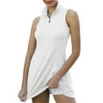 thumbnail image 3 of Women's Golf Tennis Dress with Shorts Sleeveless Stretchy Moisture Wicking Sport Workout Athletic Dress with 2 Pockets, 3 of 6