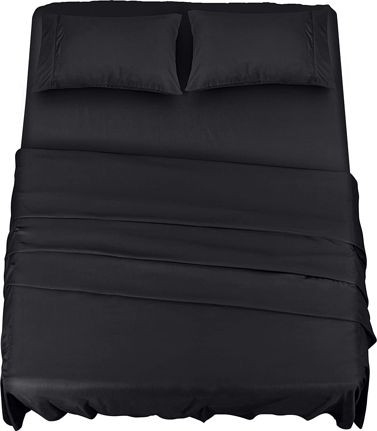 Bedding, Sheets, Duvet Cover, Pillowcase, Bedding Fourpiece Set, Black