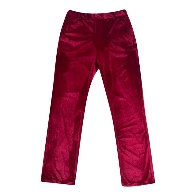 Autumn Winter Men's Solid Color Fleece Casual Pants - Polyester Spandex, Lightweight & Soft, Versatile for Daily/Party - S-XXXL Sizes