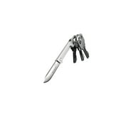 1 Pc, Keysmart Stainless Steel Silver Mini Knife Key Ring