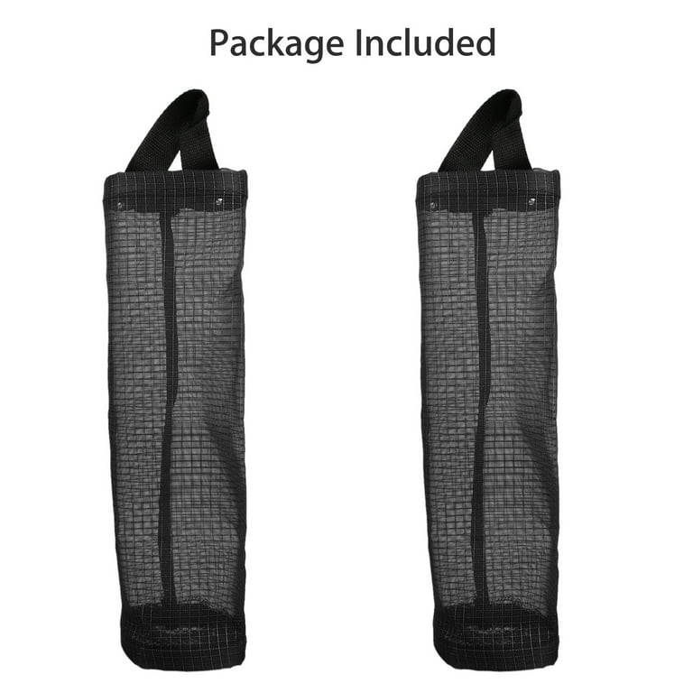 Greenco Plastic Bag Holder, Saver, & Dispenser, Wall Mount Plastic Bag  Holders for Grocery Bags w/Extra Wide Opening Storage - Grocery Bag Holder  for