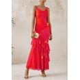 thumbnail image 3 of Vestido largo PRETTYGARDEN 2025 con estampado floral escalonado de verano para mujer, 3 of 9