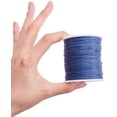 thumbnail image 6 of 1 Roll 1mm 100 Yards Waxed Cotton Cord Thread Beading String for Jewelry Making Crafting Beading Macrame Dark Blue, 6 of 9