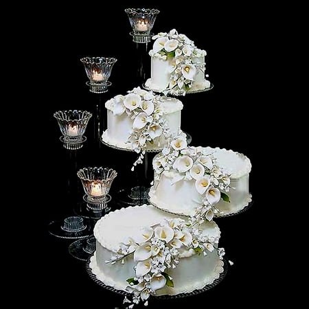 BalsaCircle 4 Tiers Clear Wedding  Cupcake  Cup Cake  Stand  