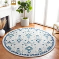 thumbnail image 2 of SAFAVIEH Metro Leon Medallion Area Rug, Blue/Ivory, 6' x 6' Round, 2 of 8