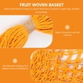 thumbnail image 5 of PAMINGONO Rope Macrame Fruit Hanging Bag 90X25X1In Yellow Color For Air Circulation And Prevents Bruising 1Pack, 5 of 8