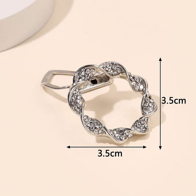 Broche de flores, hebilla de toalla de seda, dobladillo de ropa, bufanda de seda, broche de alta gama de moda de doble uso, alfiler de ramillete, accesorios