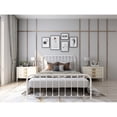 thumbnail image 3 of Metal Queen Platform Bed Frame White Color,No Box Spring,Easy Assembly, 3 of 5