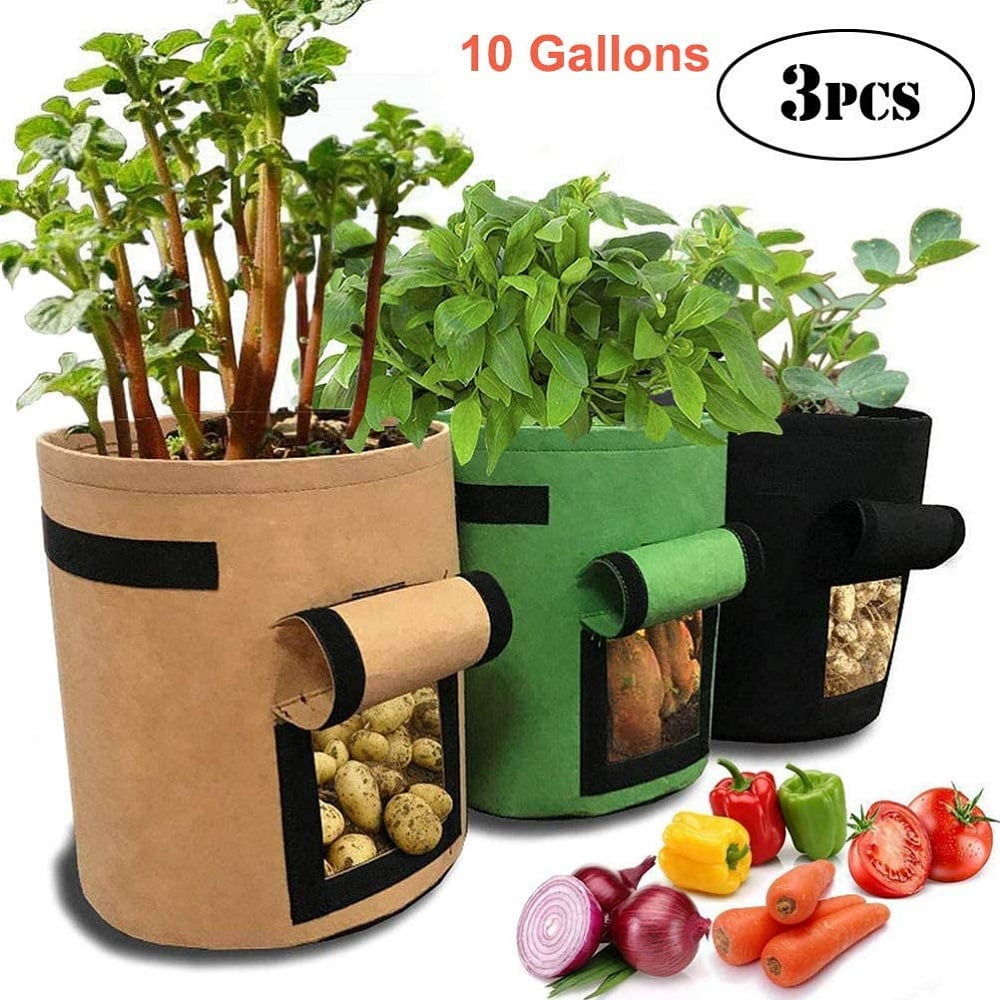 Potato Grow Bag 10 US Gallon Garden Planting Bag for Tomato Vegetable 3