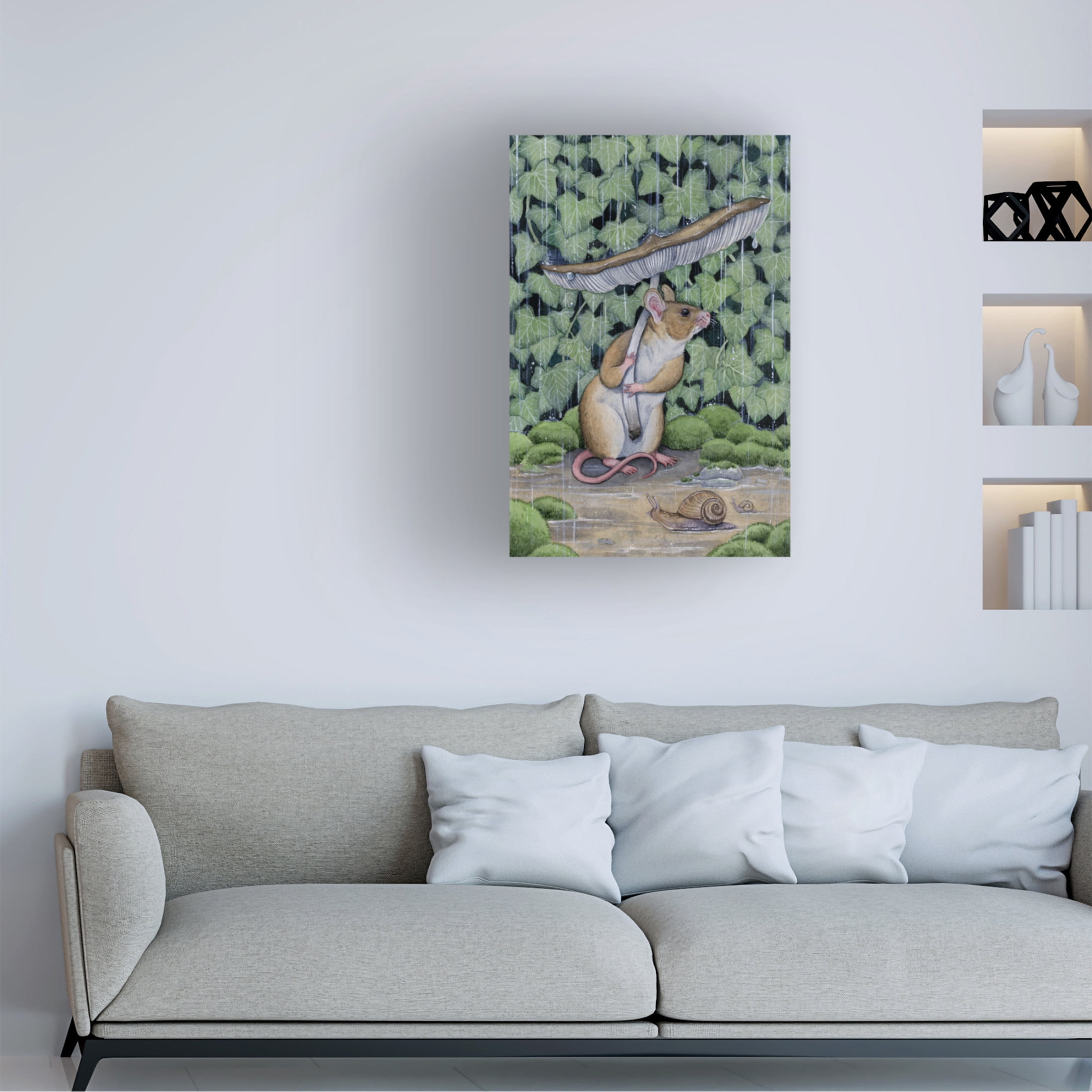 Trademark Fine Art Lea Chaillaud Spring Shower Canvas Wall Art