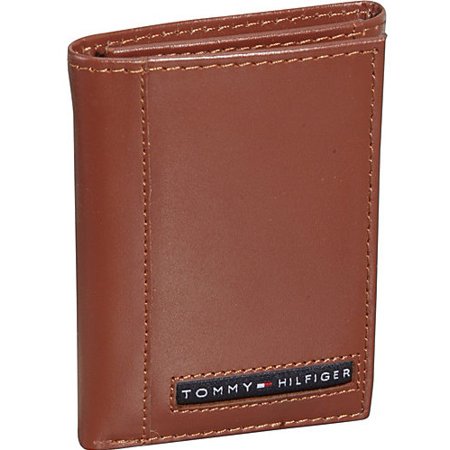 Tommy Hilfiger Men's Leather Credit Card Wallet Bifold Dark Brown 5675-02